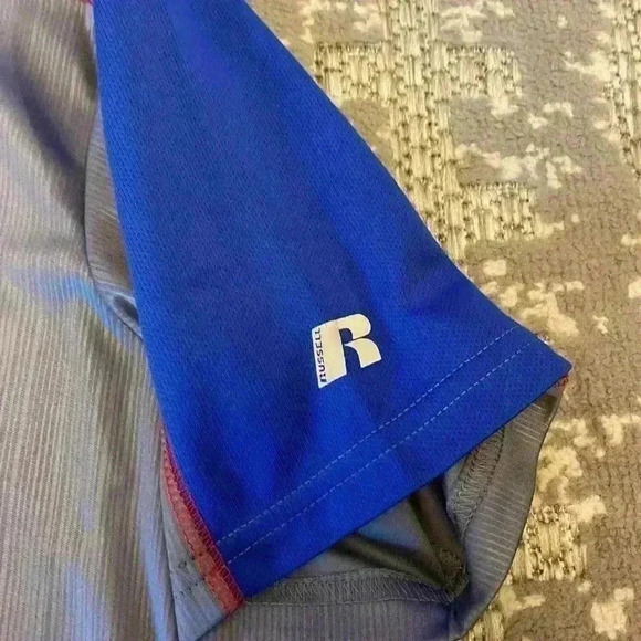 Kansas Jayhawks Russell Athletic Logo shirt size Medium color Gray - Picture 4 of 5